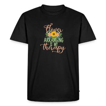 Florist Therapy Florist - Men's Premium Organic T-Shirt - black - Front - Nico (187cm)