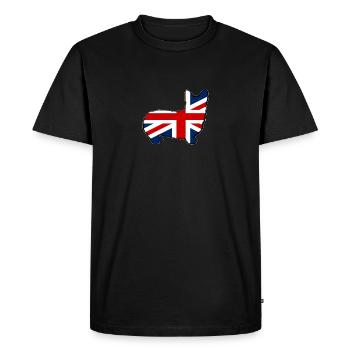 Corgi - T-shirt Premium bio Homme - noir - Devant - Nico (187cm)