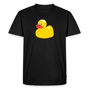 Yellow Rubber Duck Toys Ducky - Men's Premium Organic T-Shirt - black - Front - Nico (187cm)