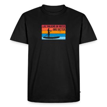 Stand-up paddling Stand-up paddling Stand-up paddlers Paddlers - Men's Premium Organic T-Shirt - black - Front - Nico (187cm)