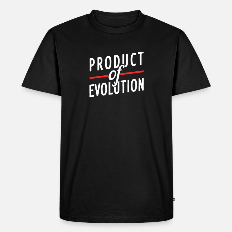 Atheist Evolution Geschenk - Männer Premium Bio T-Shirt - Schwarz