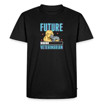 Future Veterinarian Vet Student Funny Dogtor - T-shirt Premium bio Homme - noir - Devant - Nico (187cm)