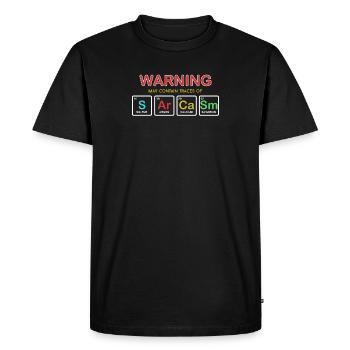 Éléments de sarcasme de ma personnalité Conception drôle - T-shirt Premium bio Homme - noir - Devant - Nico (187cm)