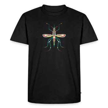 Illustration de moustiques Insectarium Insect Art - T-shirt Premium bio Homme - noir - Devant - Nico (187cm)