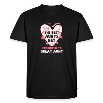 Conception drôle de cadeau de grande tante | Seulement les meilleures tantes - T-shirt Premium bio Homme - noir - Devant - Nico (187cm)