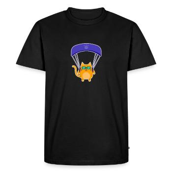 Paraglider paragliding gift pilot paraglider - Men's Premium Organic T-Shirt - black - Front - Nico (187cm)
