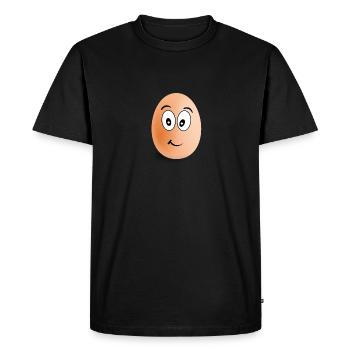 OEUF - EGG - T-shirt Premium bio Homme - noir - Devant - Nico (187cm)