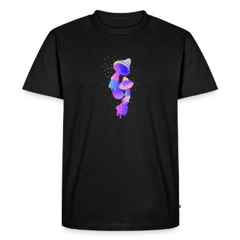 Magic Mushroom Mushroom Collector Open Mind Gift - Men's Premium Organic T-Shirt - black - Front - Nico (187cm)