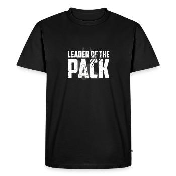 Conception de cadeaux Wolf Pack | Chef de la Pack Paw - T-shirt Premium bio Homme - noir - Devant - Nico (187cm)