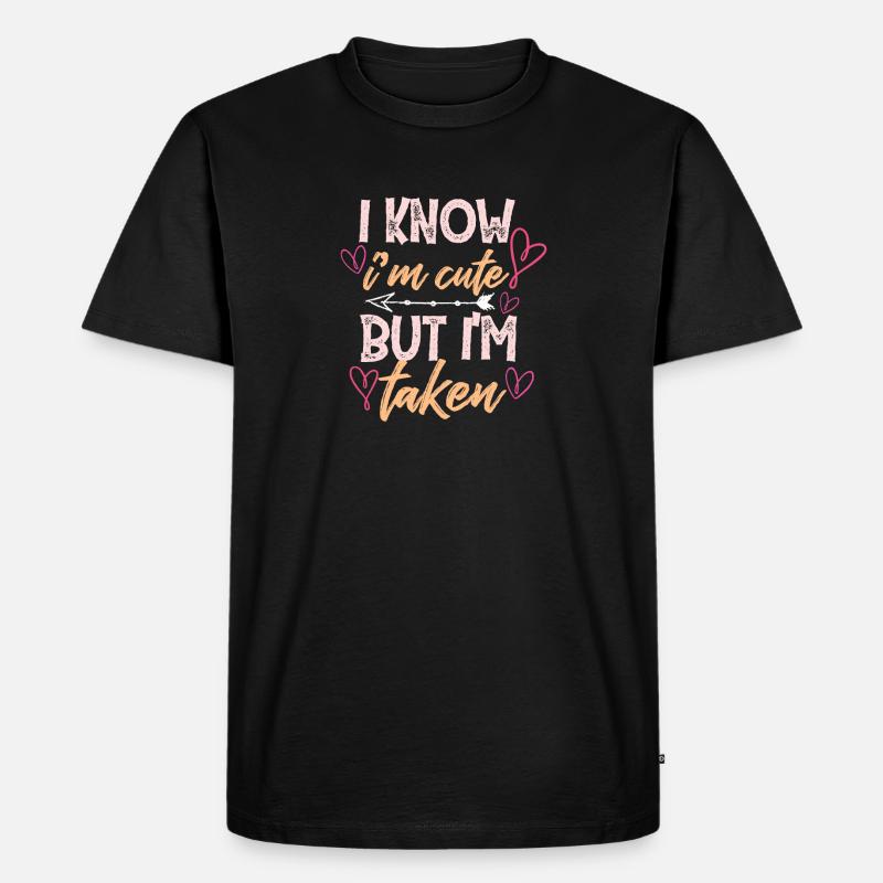 Freundin Vergeben Geschenkidee - Männer Premium Bio T-Shirt - Schwarz
