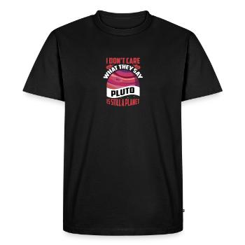 Idc ce qu'ils disent Pluton est toujours une planète - T-shirt Premium bio Homme - noir - Devant - Nico (187cm)