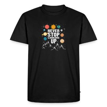 Astronomie drôle pour les astronomes ringards avec - T-shirt Premium bio Homme - noir - Devant - Nico (187cm)