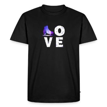 Patinage artistique cadeau fille patineuse artistique - T-shirt Premium bio Homme - noir - Devant - Nico (187cm)