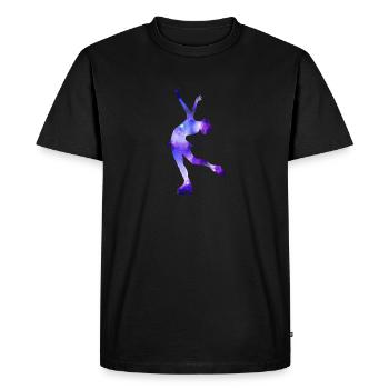 Patinage artistique cadeau fille patineuse artistique - T-shirt Premium bio Homme - noir - Devant - Nico (187cm)