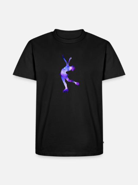 Figure skating gift figure skater girl - Men's Premium Organic T-Shirt - black