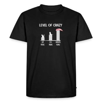Cadeau drôle axolotl salamandre mexicaine - T-shirt Premium bio Homme - noir - Devant - Nico (187cm)