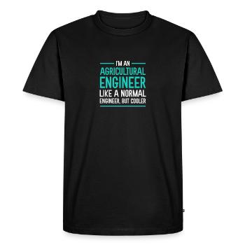 Gift for Agricultural Engineer - Men's Premium Organic T-Shirt - black - Front - Nico (187cm)