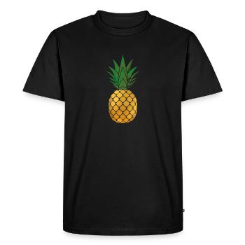 Ananas - T-shirt Premium bio Homme - noir - Devant - Nico (187cm)