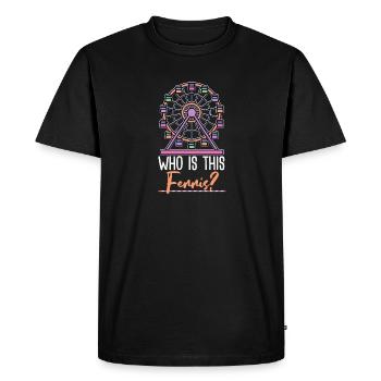 Idée cadeau grande roue - T-shirt Premium bio Homme - noir - Devant - Nico (187cm)