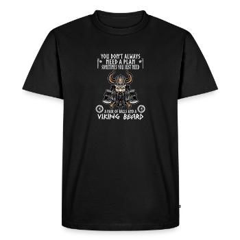 vikings - T-shirt Premium bio Homme - noir - Devant - Nico (187cm)