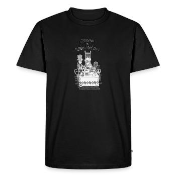 Alice au pays des merveilles - T-shirt Premium bio Homme - noir - Devant - Nico (187cm)