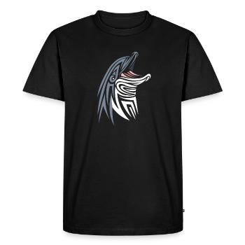 Dauphin tribal - T-shirt Premium bio Homme - noir - Devant - Nico (187cm)