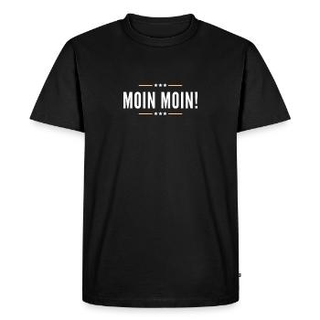 Moin Moin ! - T-shirt Premium bio Homme - noir - Devant - Nico (187cm)