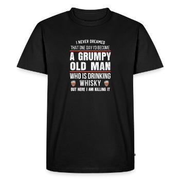Cadeau de whisky pour hommes pour buveurs de bourbon drôle - T-shirt Premium bio Homme - noir - Devant - Nico (187cm)