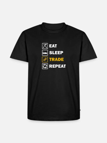 Trader Trader Trader trader crypto-trading - T-shirt Premium bio Homme - noir