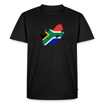 Afrique du Sud - Drapeau de l’Afrique du Sud - Afrique du Sud - T-shirt Premium bio Homme - noir - Devant - Nico (187cm)