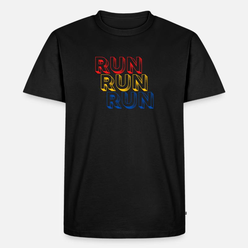 Run run run run - Männer Premium Bio T-Shirt - undefined