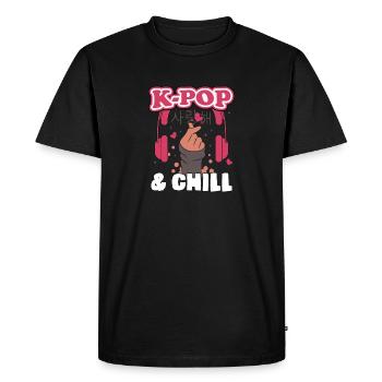 K-Pop K-drama Korean Pop Music KPop Kdrama - Men's Premium Organic T-Shirt - black - Front - Nico (187cm)