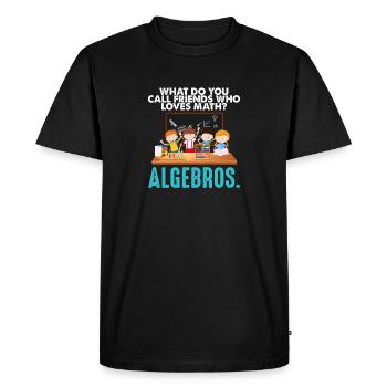 Maths drôle Maths Geek Pi Maxwell - T-shirt Premium bio Homme - noir - Devant - Nico (187cm)