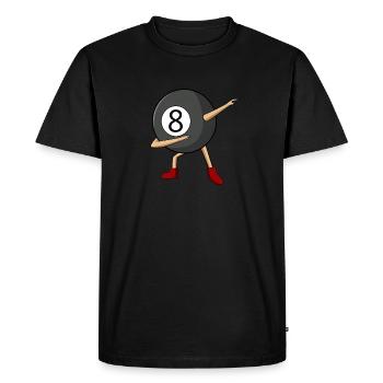 Dabbing 8 Ball Pool Billiards Player Boy - T-shirt Premium bio Homme - noir - Devant - Nico (187cm)