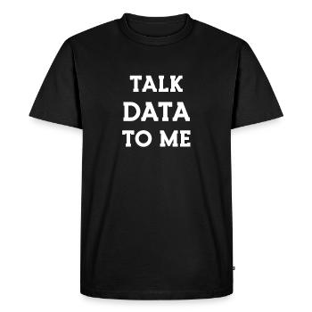 Data Science Statistics Data Scientist - Men's Premium Organic T-Shirt - black - Front - Nico (187cm)