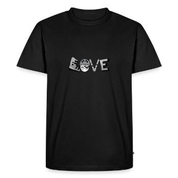Ski - T-shirt Premium bio Homme - noir - Devant - Nico (187cm)