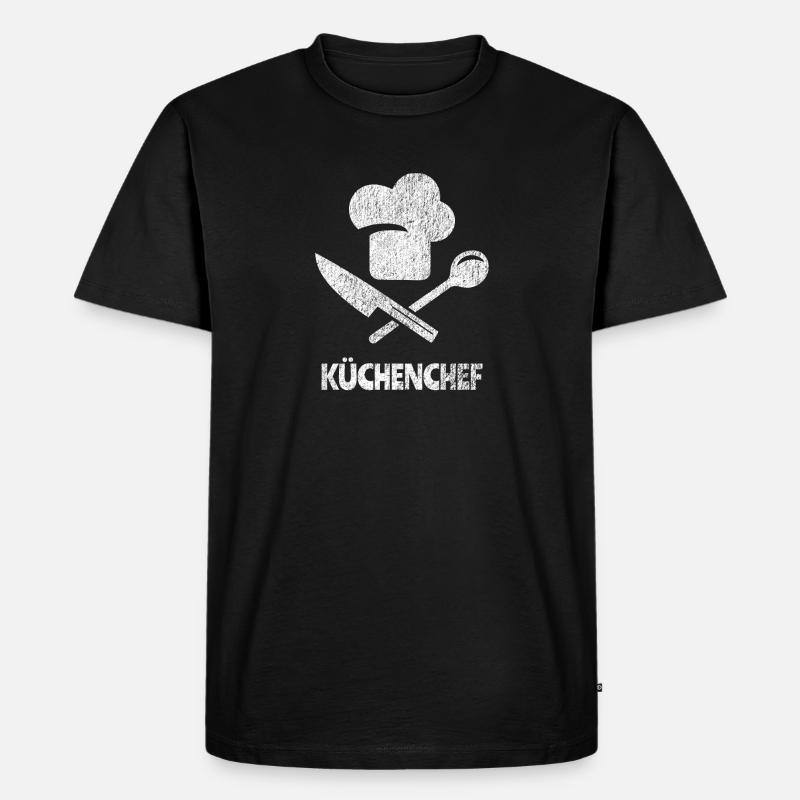 KÜCHENCHEF - Männer Premium Bio T-Shirt - Schwarz
