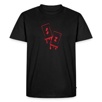 Melting Cards Poker Lover Poker Player - T-shirt Premium bio Homme - noir - Devant - Nico (187cm)