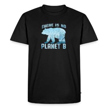 No Planet B - T-shirt Premium bio Homme - noir - Devant - Nico (187cm)