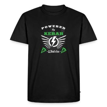 POWERED BY KEBAB - T-shirt Premium bio Homme - noir - Devant - Nico (187cm)