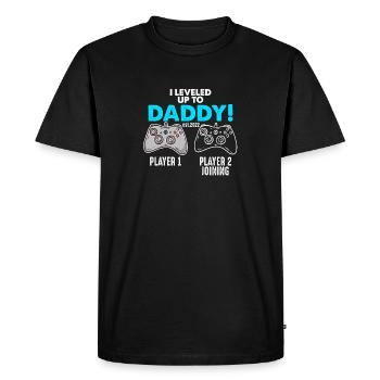 Parents-to-Be Gift - Mom 2022 & Dad 2022 - Men's Premium Organic T-Shirt - black - Front - Nico (187cm)