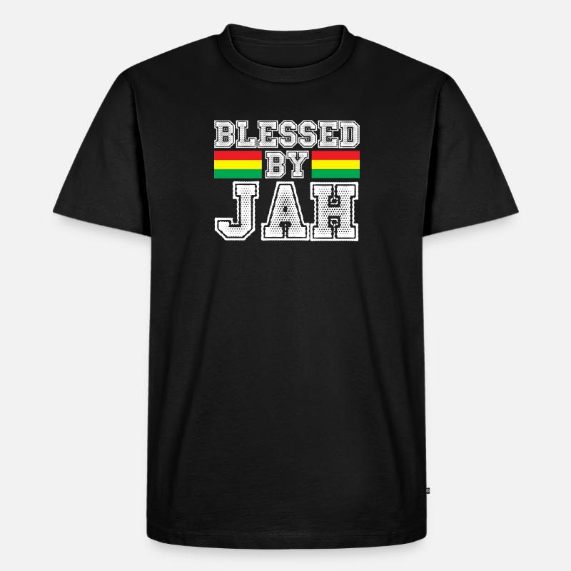 Reggae gesegnet - Männer Premium Bio T-Shirt - Schwarz