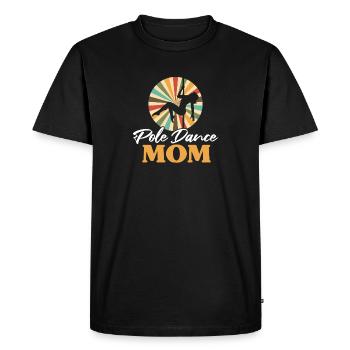 Pole Dance Mom Pole Fitness Mother's Day Dancer - Men's Premium Organic T-Shirt - black - Front - Nico (187cm)