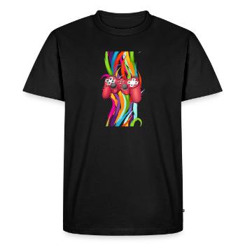 I Can't I Have Console Game Manette Video - Men's Premium Organic T-Shirt - black - Front - Nico (187cm)