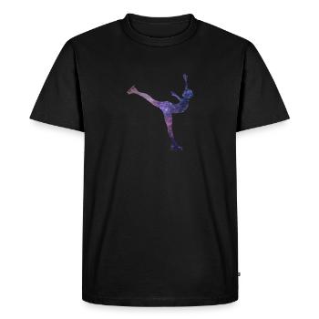 Patins de patinage de patinage artistique - T-shirt Premium bio Homme - noir - Devant - Nico (187cm)