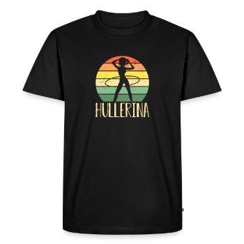 HulaHoop Fitness - Hullern - Hulahoop Hullerina - Men's Premium Organic T-Shirt - black - Front - Nico (187cm)