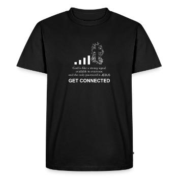 Prêtre catholique | Drôle de cadeau | - T-shirt Premium bio Homme - noir - Devant - Nico (187cm)