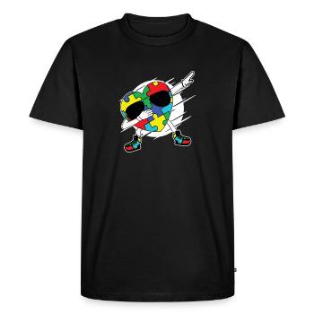 Autisme Autiste Asberger Autisme Awareness Puzzle - T-shirt Premium bio Homme - noir - Devant - Nico (187cm)