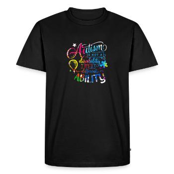 Autisme Autiste Asberger Autisme Awareness Puzzle - T-shirt Premium bio Homme - noir - Devant - Nico (187cm)