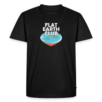 Flat Flat Earth Flat Earth Conspiracy - Men's Premium Organic T-Shirt - black - Front - Nico (187cm)